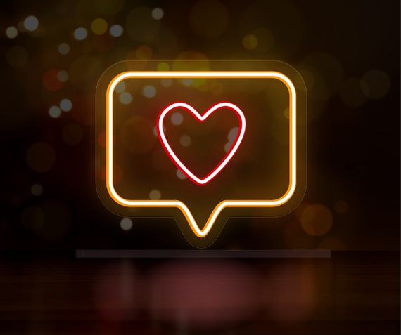 Неоновий світильник Like 260х300 acr-n000051