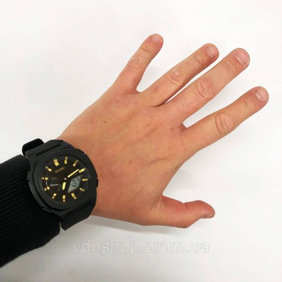 Стильні чорні чоловічі наручні годинники SKMEI, Якісні чоловічі годинники наручні JG-71 | Зображення 1