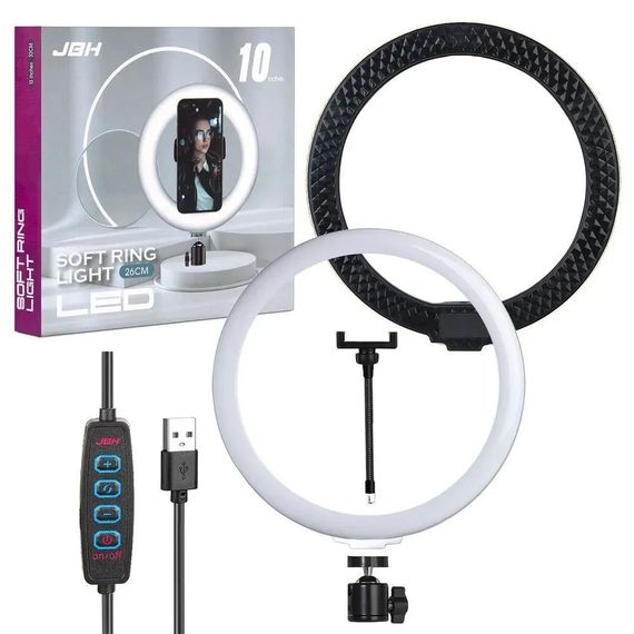 Професійна освітлення 26, Лампа блогера кругла, Підсвічування для селфі, Яскрава селфі лампа AI-65 | Зображення 9