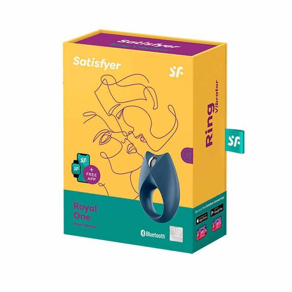 Ерекційне віброкільце Satisfyer Royal One синє Sex Aura | Зображення 4