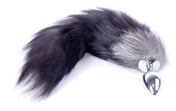 Анальна пробка ( розмір S ) із хвостом Boss Series - Fox TAIL Black XXL, BS6400097 sexstyle | Зображення 4