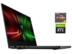 Игровой ноутбук Razer Blade 14 RZ09-0370 / 14" (2560x1440) IPS / AMD Ryzen 9 5900HX (8 (16) ядер по 3.3 - 4.6 GHz) / 16 GB DDR4 / 1000 GB SSD NVMe / nVidia GeForce RTX 3080, 8 GB GDDR6, 256-bit / WebCam б/у