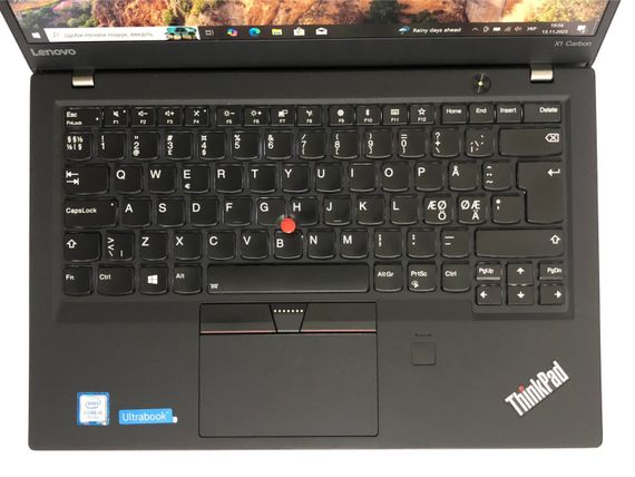 Ультрабук Lenovo ThinkPad X1 Carbon G5 / 14" (1920x1080) IPS / Intel Core i5-7200U (2 (4) ядра по 2.5 - 3.1 GHz) / 8 GB DDR3 / 256 GB SSD / Intel HD Graphics 620 / WebCam / Win 10 Pro б/у | Зображення 7