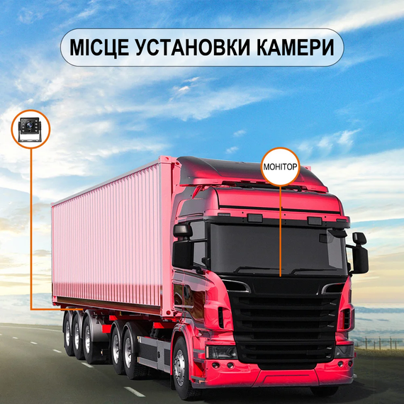 Паркувальна автомобільна камера заднього виду Podofo A3137 для вантажних автомобілів, AHD&CVBS, з ІЧ нічним баченням, чорна | Зображення 7