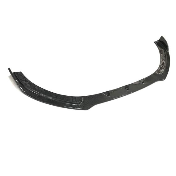 Накладка на передній бампер Lip V1 (для Base 2017-2020 HB, Карбон) для Ауди A3 рр | Зображення 3