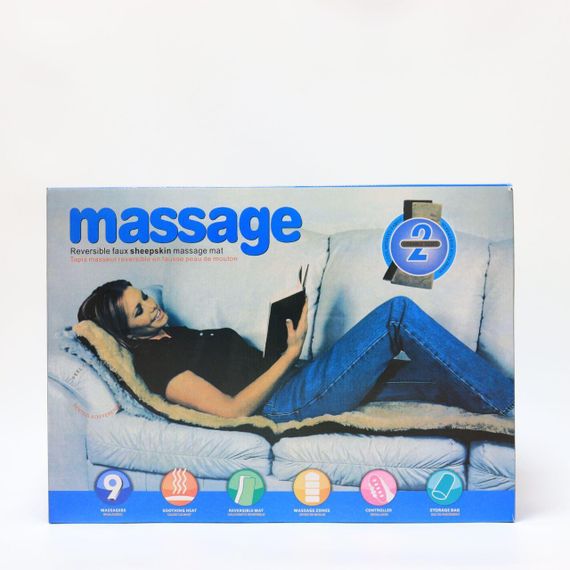 Массажный матрас с подогревом и пультом (170х58х3,5см) / Электронный вибромассажный коврик для спины и шеи | Зображення 9