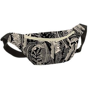 Сумка на пояс бананка Bumbag Ночь в тропиках 27x16 см (BB_18J055_SBR_BL)