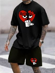 Комплект футболка та шорти ДТФ (петля оверсайз)