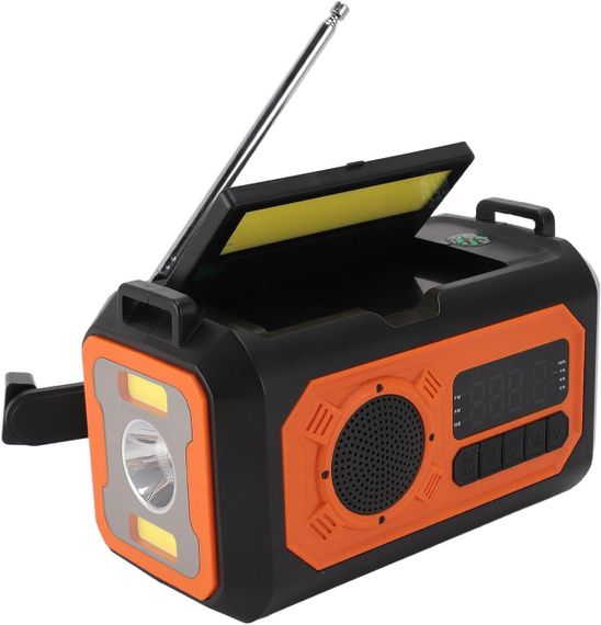 Портативний зарядний пристрій, радіоприймач, лампа для читання, на сонячній батареї,