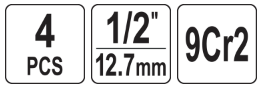 Набор резцы клуппов YATO Польша клуппа 1/2" 4 штуки YT-2912 | Зображення 2