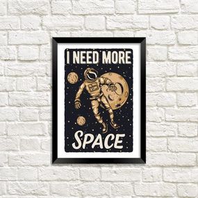 Постер в рамці I need more space 30x42 см, A3 (MT3_ART010_BL)