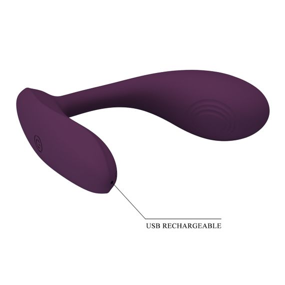 Вібратор PRETTY LOVE Baird Purple, 12 vibration functions Mobile APP Long-distance Control Sex Aura | Зображення 8