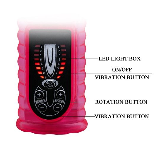 Вібратор із стимулятором клітора та функцією ротації BAILE - Pleasurizer Legend toyz, 8 vibration functions 8 rotation functions, | Зображення 9