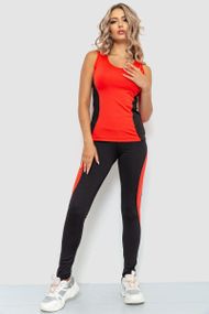 Спорт костюм женский  цвет кораллово-черный 102R075