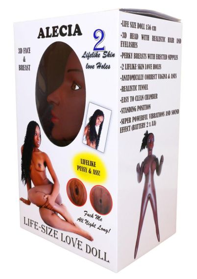 Надувна лялька - Alecia 3D Vibrating | Зображення 8