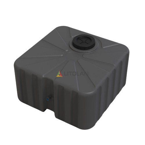 Душ 100 л /3-х шар./ 600*600*350 чорний