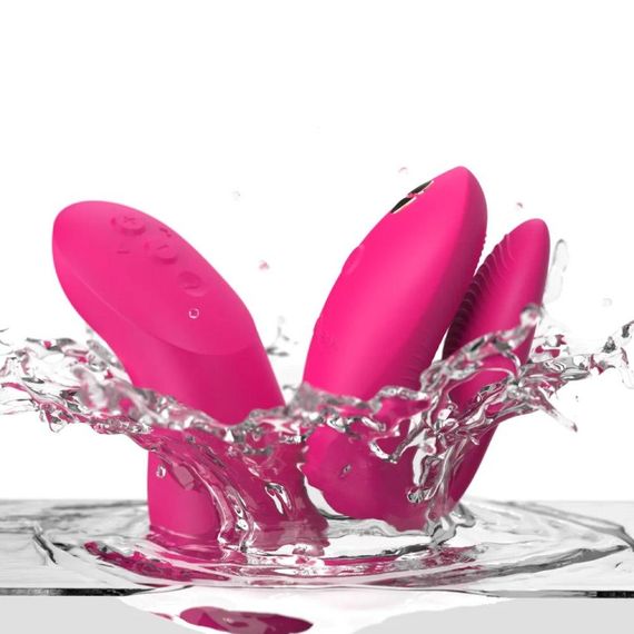 Вибратор для пар We-Vibe Chorus Pro Electric Pink с пультом и приложением, розовый Sex Aura | Зображення 5
