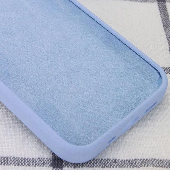 Чохол Silicone Case Full Protective (AA) NO LOGO для Apple iPhone 12 Pro / 12 (6.1") Блакитний / Lilac Blue | Зображення 2