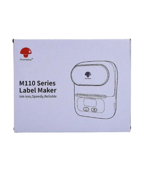 Принтер для термоетикеток Label Maker Phomemo M110 портативний Сірий | Зображення 7