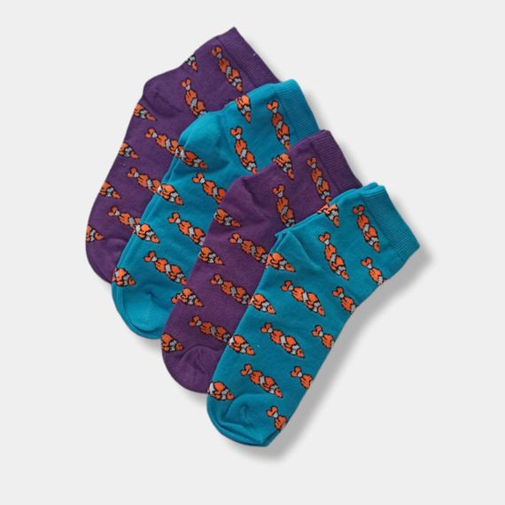 Шкарпетки дитячі для дівчинки з принтом "Рибки" ТМ Twinsocks 22-24