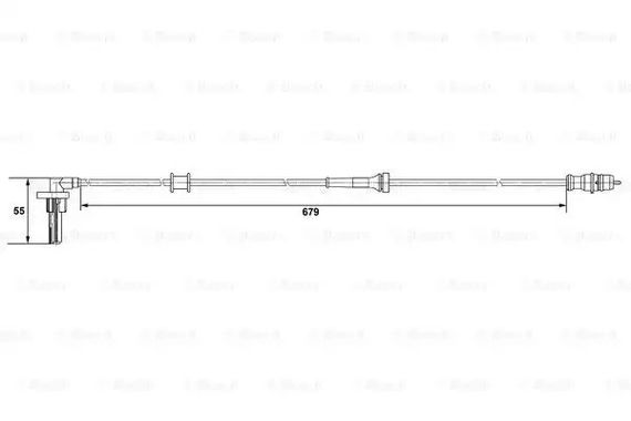 Датчик ABS RENAULT KANGOO, BOSCH (0265007533) | Зображення 4