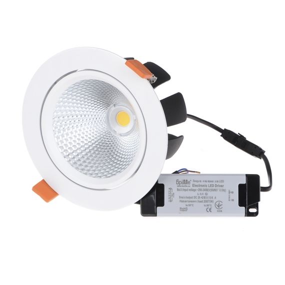 Светильник потолочный LED врезной  LED-38/20W COB WW DL
