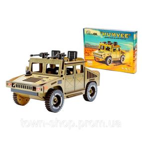 Деревянный 3D конструктор "Humvee" Puz-00927, 100 деталей