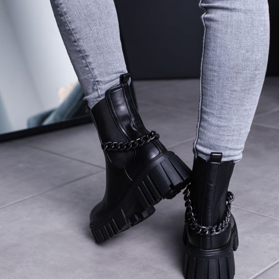 Ботинки женские Fashion Leith 3463 36 размер 235 см Черный | Зображення 4