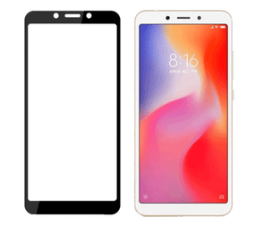 Full Glue защитное стекло для Xiaomi Redmi 6/6A - Black
