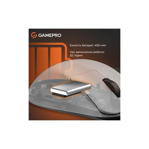 Мишка GamePro Genesis Avenger Wireless/Bluetooth/USB White (GM096W) | Зображення 7