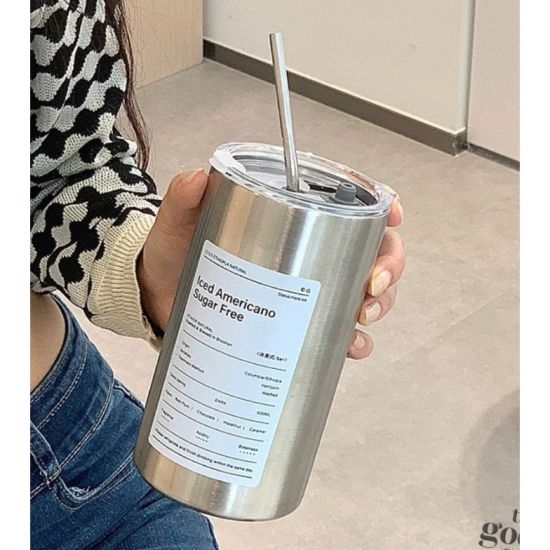Термостакан Iced Americano 600ml з напувалкою та металічною трубочкою | Зображення 2