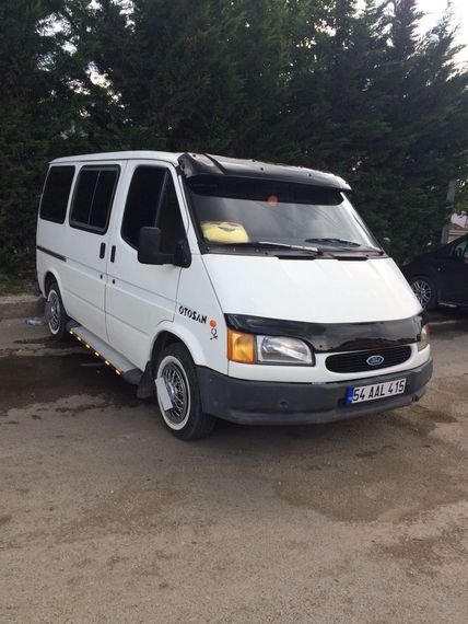 Козырек на лобовое стекло (черный глянец, 5мм) для Ford Transit 1991-2000 гг | Зображення 4