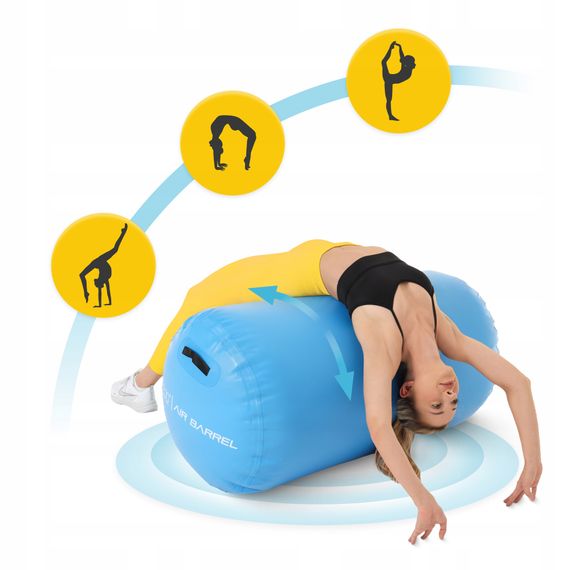 Повітряна бочка для гімнастики 4FIZJO Air Barrel 100 x 75 см Blue (P-5905973403115) | Зображення 5