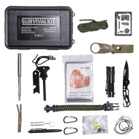 Туристический набор для выживания в пластиковом чехле 18х11х5 см походный набор инструментов для кемпинга Lugi HP-D-1