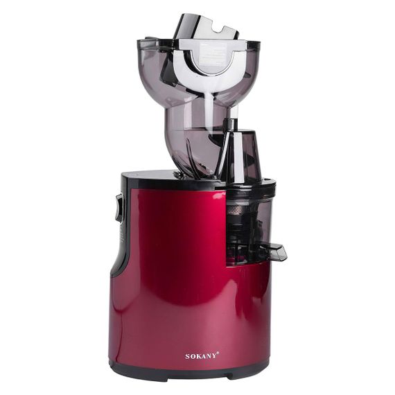 Соковижималка шнековая для томатов 300 Вт 2 скорости Красная Sokany JE-25 | Зображення 5