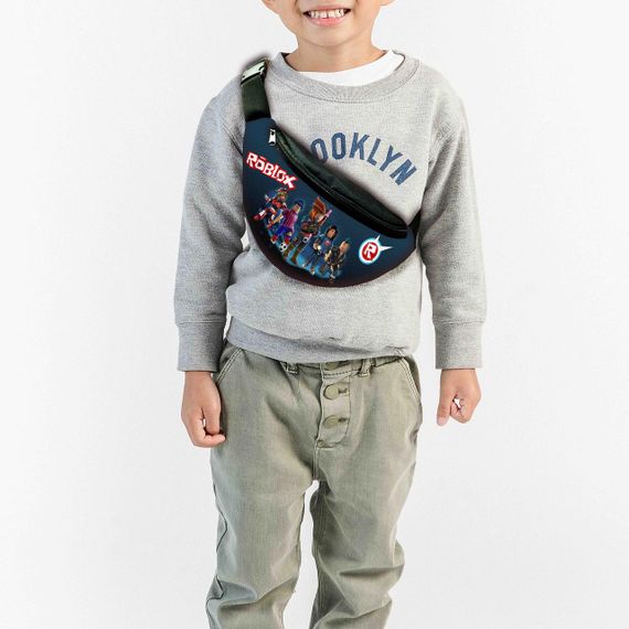 Набор детский Роблокс"Roblox" рюкзак 36х27см сумка-бананка,кружка с принтом для мальчика (01579) | Зображення 2