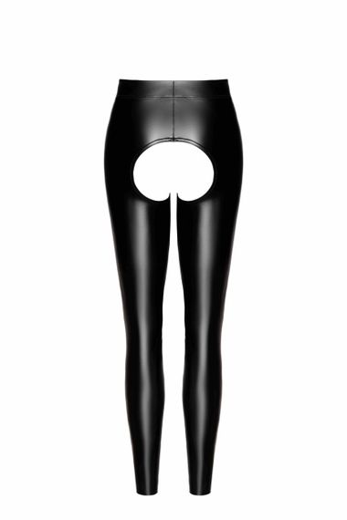 Леггинсы Noir Handmade F304 Taboo wetlook Черные 2XL | Зображення 5