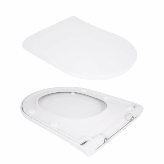 Унітаз підвісний Qtap Robin ML Ultra Quiet 490×365×325 мм, із сидінням Soft-close MagLock, White QTROBML26W49621 | Зображення 7