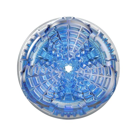 Мастурбатор Fleshlight Turbo Core Blue Ice, оральный секс (глубокое горло), Прозрачный | Зображення 5