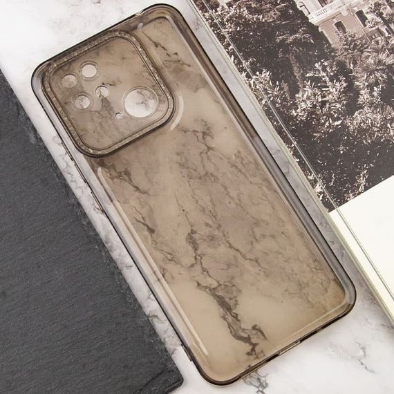 Чохол TPU Starfall Clear для Xiaomi Redmi 10C Сірий | Зображення 3