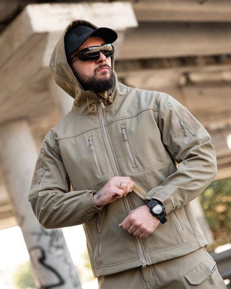 Міська тактична куртка MAXIMUS софтшел coyot ПП7989 | Зображення 1