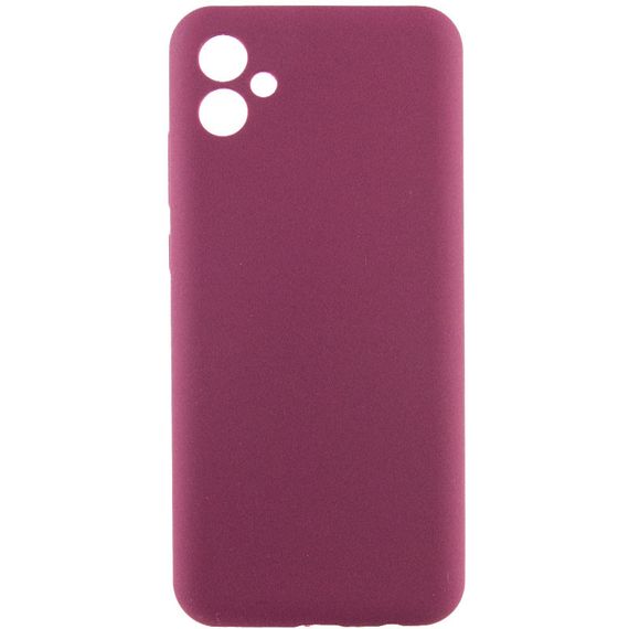 Чехол Silicone Cover Lakshmi Full Camera (AAA) для Samsung Galaxy A06 Бордовый / Plum