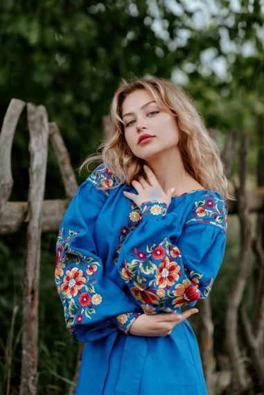 Платье  вышиванка в пол длинное | Зображення 3