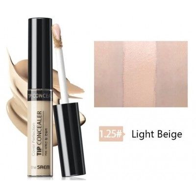 Консилер The Saem Cover Perfection Tip Concealer SPF28/РА++ - 1.25 Light Beige (6,5 g) | Зображення 5