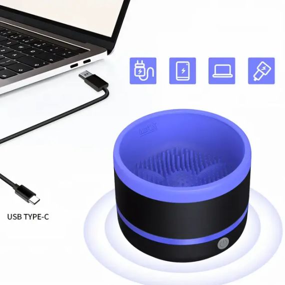 Електричний очисник пензлів для макіяжу Makeup brush cleaner LY-609 інструмент для очищення кистей | Зображення 5