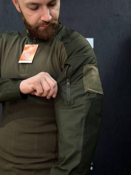 Тактичний Військовий Убакс Олива 4.5.0 Покращений Olive Under Body Armor Combat Shirt | Зображення 3