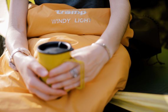 Спальний мішок  Tramp Windy Light кокон лівий yellow/grey 220/80-55 UTRS-055 | Зображення 3