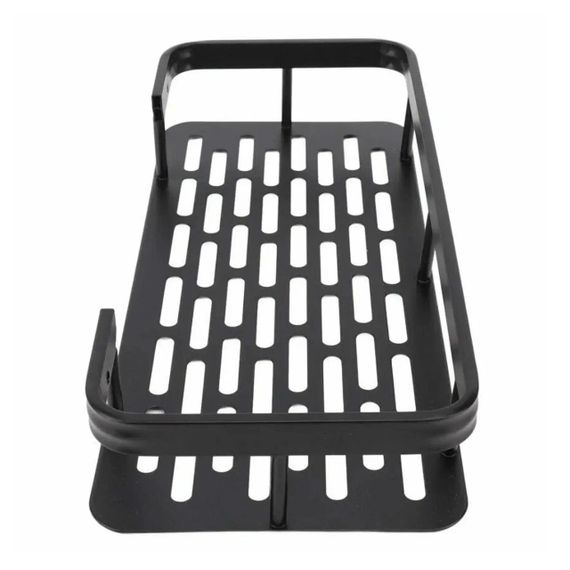 Металева полиця для ванної кімнати, 30х13х4,5 см, Bathroom shelf / Самоклеюча полиця органайзер / Поличка для ванни | Зображення 3