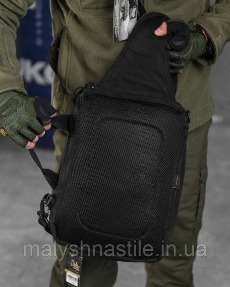 Сумка-слінг тактична з однією лямкою SILVER KNIGHT 8л black ВТ6396 | Зображення 5