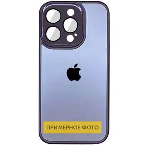 Чехол TPU+Glass Sapphire Midnight для Apple iPhone 12 (6.1") Закаленное стекло, Фиолетовый / Deep Purple